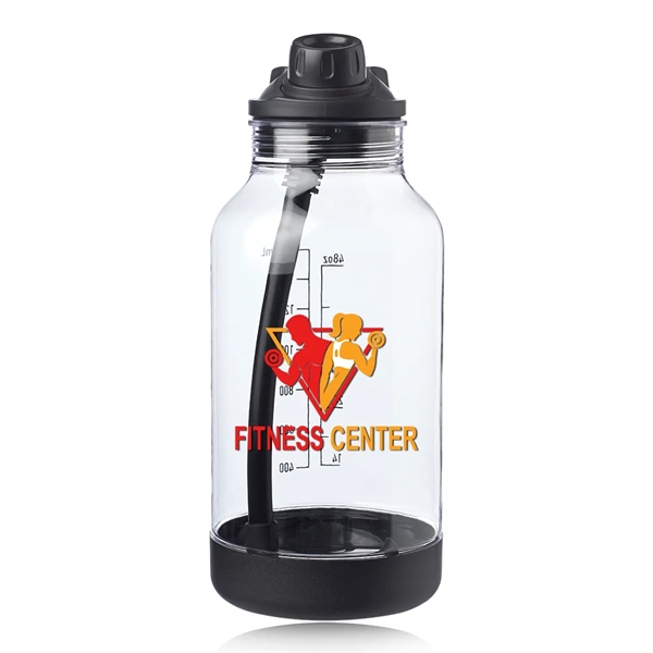 64 oz. plastic sports bottle with a silicone straw, capacity markings,... from ASI 39552 BEL Promo