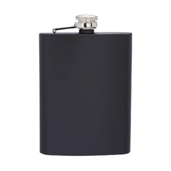 Stainless steel hip flask with 8 oz. capacity plus free 1... from ASI 37218 Athena Promo (tm)