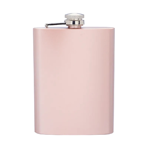 Stainless steel hip flask with 8 oz. capacity plus free 1... from ASI 37218 Athena Promo (tm)