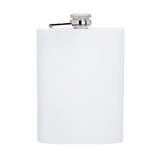 Stainless steel hip flask with 8 oz. capacity plus free 1... from ASI 37218 Athena Promo (tm)