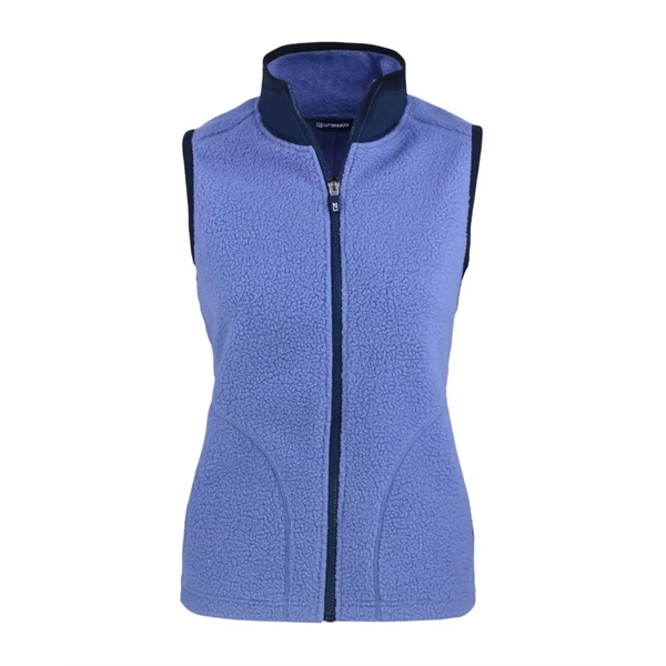 Women's vest with a full-zip, brushed fleece interior, zipper, and pockets.... from ASI 47965 Cutter & Buck
