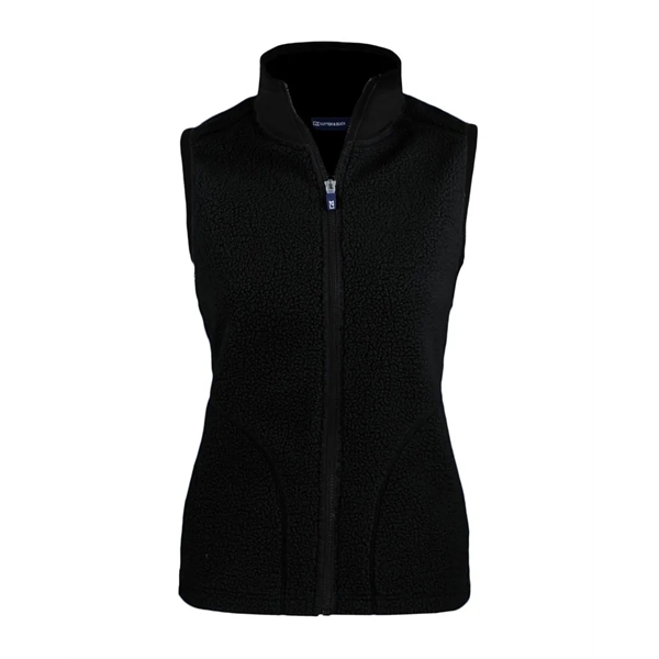 Women's vest with a full-zip, brushed fleece interior, zipper, and pockets.... from ASI 47965 Cutter & Buck