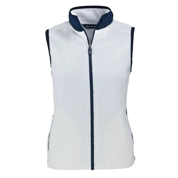 Women's vest with a full-zip, brushed fleece interior, zipper, and pockets.... from ASI 47965 Cutter & Buck