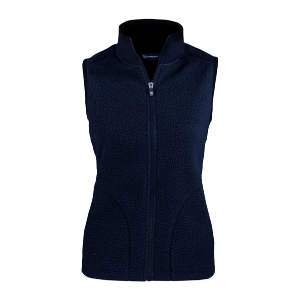 Women's vest with a full-zip, brushed fleece interior, zipper, and pockets.... from ASI 47965 Cutter & Buck