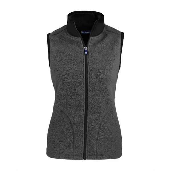 Women's vest with a full-zip, brushed fleece interior, zipper, and pockets.... from ASI 47965 Cutter & Buck