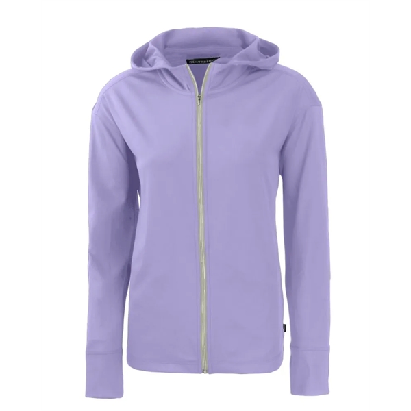 Women's sweatshirt with a full-zip, hood, four-way stretch, UPF 50+ protection,... from ASI 47965 Cutter & Buck