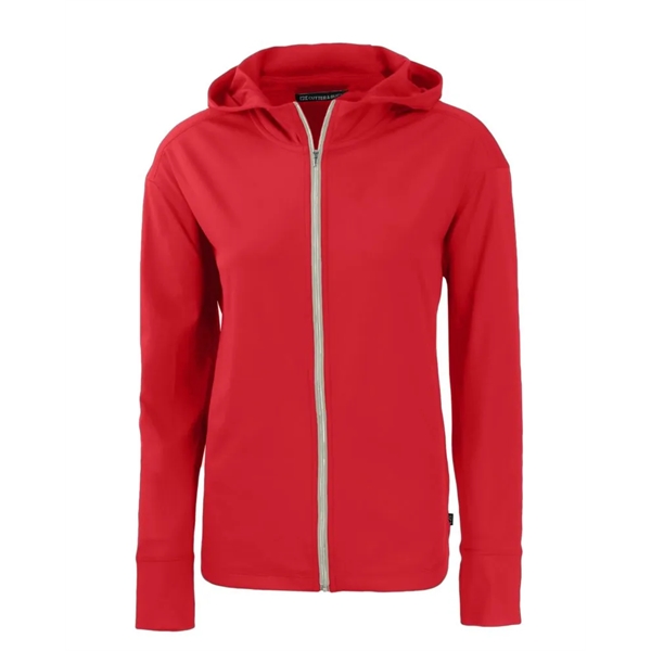 Women's sweatshirt with a full-zip, hood, four-way stretch, UPF 50+ protection,... from ASI 47965 Cutter & Buck