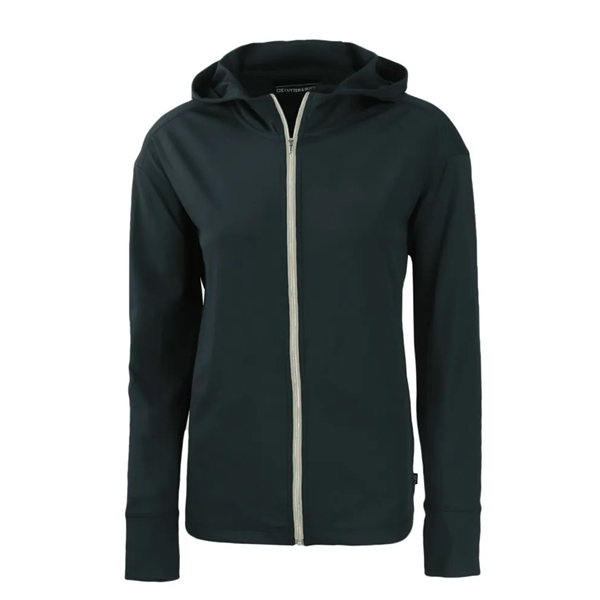 Women's sweatshirt with a full-zip, hood, four-way stretch, UPF 50+ protection,... from ASI 47965 Cutter & Buck