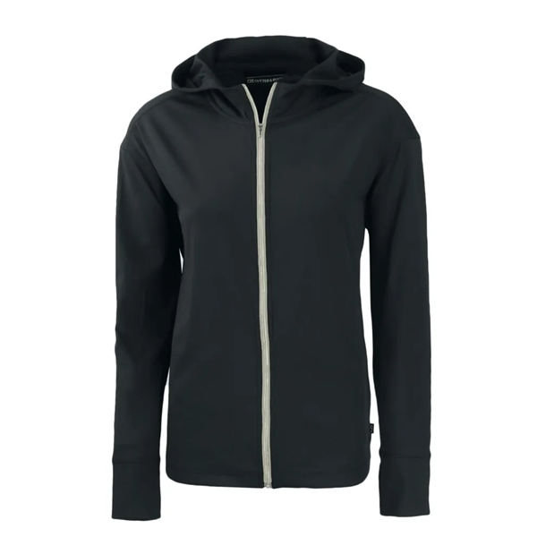 Women's sweatshirt with a full-zip, hood, four-way stretch, UPF 50+ protection,... from ASI 47965 Cutter & Buck