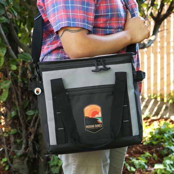 The durable Glacier Peak XL insulated Cooler Bag holds 24 cans... from ASI 61966 HPG / OrigAudio HPG Gold