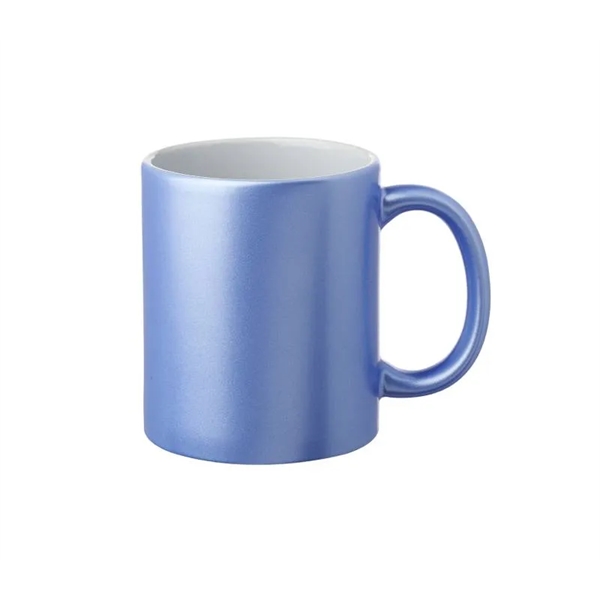 Metallic Stoneware Mug, 11 oz. capacity plus 1 color silkscreen imprint... from ASI 37218 Athena Promo (tm)