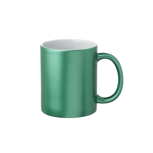 Metallic Stoneware Mug, 11 oz. capacity plus 1 color silkscreen imprint... from ASI 37218 Athena Promo (tm)