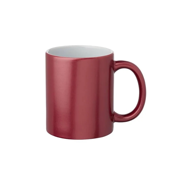 Metallic Stoneware Mug, 11 oz. capacity plus 1 color silkscreen imprint... from ASI 37218 Athena Promo (tm)