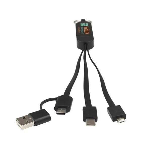 5-in-1 cable with USB, USB-C and Micro USB connectors with device... from ASI 62660 Innovation Line