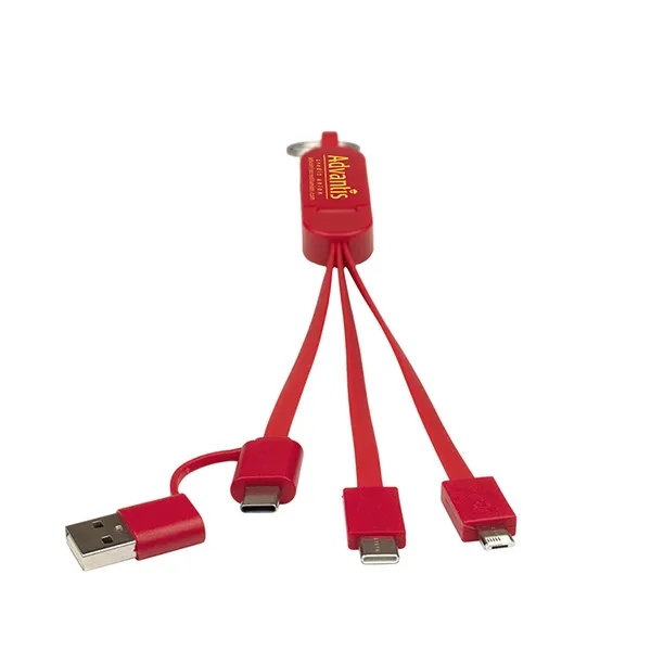 5-in-1 cable with USB, USB-C and Micro USB connectors with device... from ASI 62660 Innovation Line