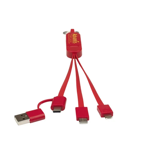 5-in-1 cable with USB, USB-C and Micro USB connectors with device... from ASI 62660 Innovation Line
