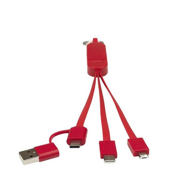5-in-1 cable with USB, USB-C and Micro USB connectors with device... from ASI 62660 Innovation Line