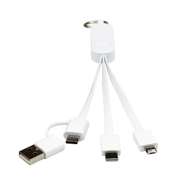 5-in-1 cable with USB, USB-C and Micro USB connectors with device... from ASI 62660 Innovation Line