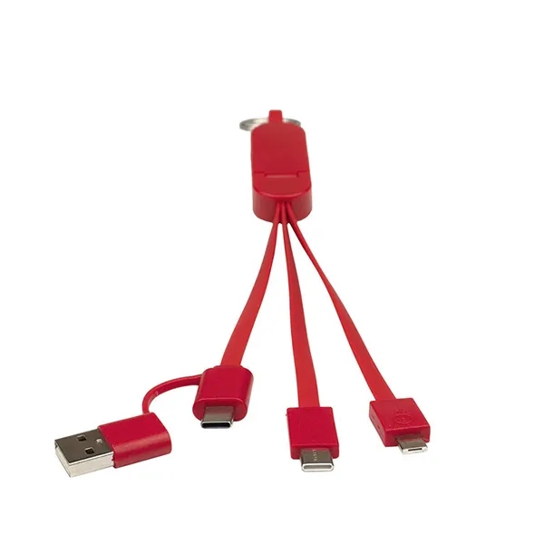 5-in-1 cable with USB, USB-C and Micro USB connectors with device... from ASI 62660 Innovation Line