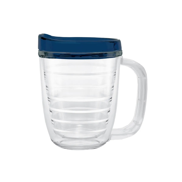 USA-made 12 oz. travel mug with snap-on, spill-resistant thumb-slide lid... from ASI 61125 Hit Promotional Products / Hit®