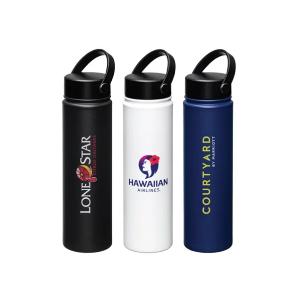 Vacuum hydra stainless steel water bottle with 24 oz. plus 1... from ASI 37218 Athena Promo (tm)