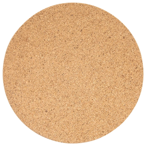 Laser-engraved round cork trivet.... from ASI 45795 Colorguppy Printing