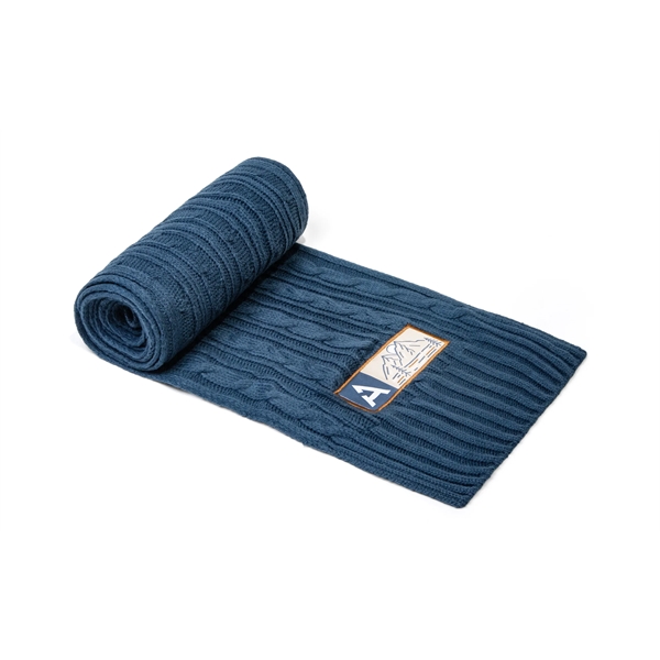 The Cable Knit Scarf is a luxurious winter essential, expertly crafted... from ASI 45657 Pop! Promos