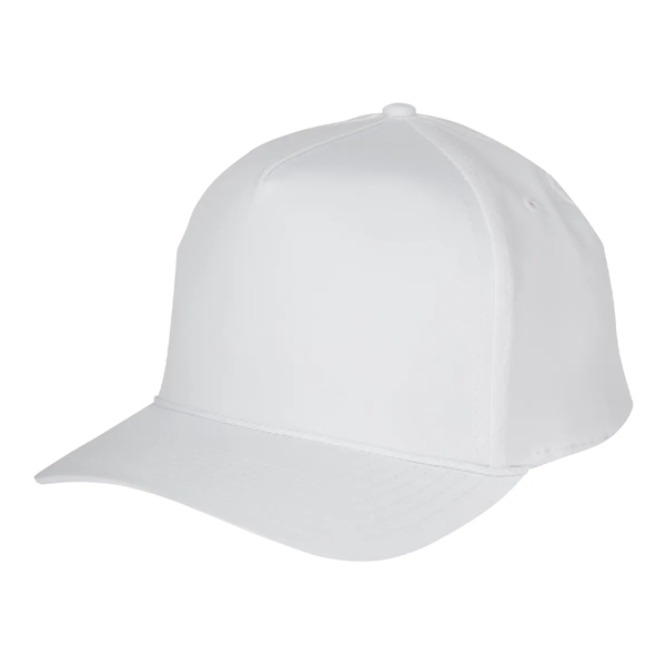 Structured baseball cap with woven rope along visor base and adjustable... from ASI 61125 Hit Promotional Products / Hit®