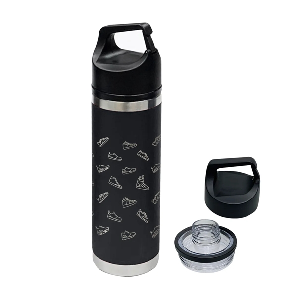 18 oz. stainless steel bottle with double wall insulation, wide mouth... from ASI 61125 Hit Promotional Products / Hit®