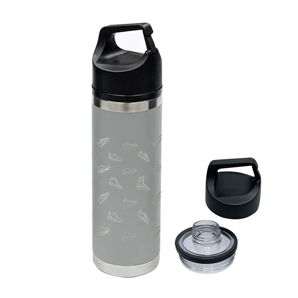 18 oz. stainless steel bottle with double wall insulation, wide mouth... from ASI 61125 Hit Promotional Products / Hit®