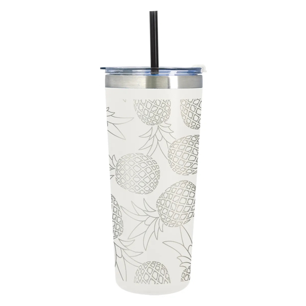 24 oz. stainless steel tumbler with double wall vacuum insulation, snap-on,... from ASI 61125 Hit Promotional Products / Hit®