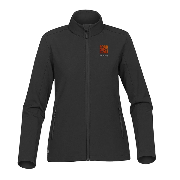 Women's softshell jacket with zippered brushed tricot pockets and chin saver.... from ASI 61125 Hit Promotional Products / Hit®