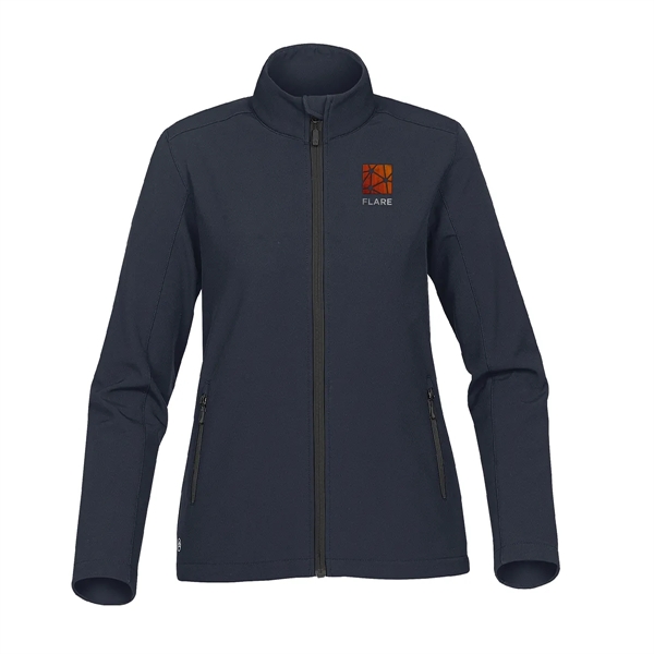 Women's softshell jacket with zippered brushed tricot pockets and chin saver.... from ASI 61125 Hit Promotional Products / Hit®