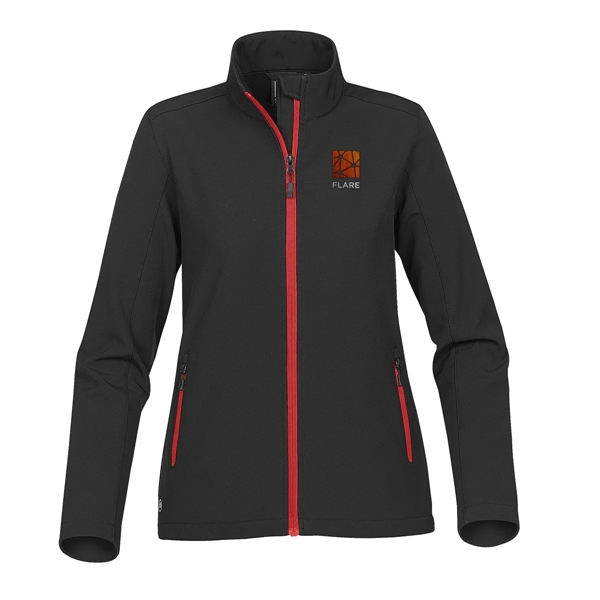 Women's softshell jacket with zippered brushed tricot pockets and chin saver.... from ASI 61125 Hit Promotional Products / Hit®