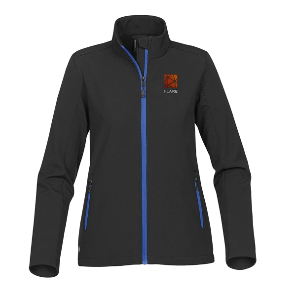 Women's softshell jacket with zippered brushed tricot pockets and chin saver.... from ASI 61125 Hit Promotional Products / Hit®