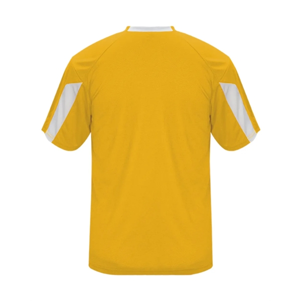 Moisture-wicking, breathable, antimicrobial Striker tee made with 100% polyester with small... from ASI 84358 S&S Activewear