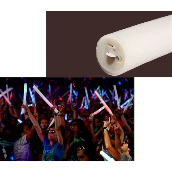 LED Light Up foam glow baton plus free 1 color silkscreen... from ASI 37218 Athena Promo (tm)