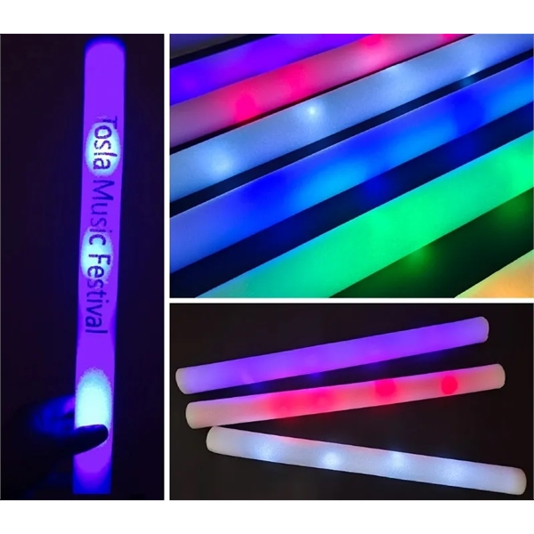 LED Light Up foam glow baton plus free 1 color silkscreen... from ASI 37218 Athena Promo (tm)