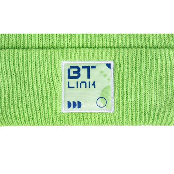 Solid PMS matched ribbed knit beanie with a cuff and with... from ASI 45657 Pop! Promos