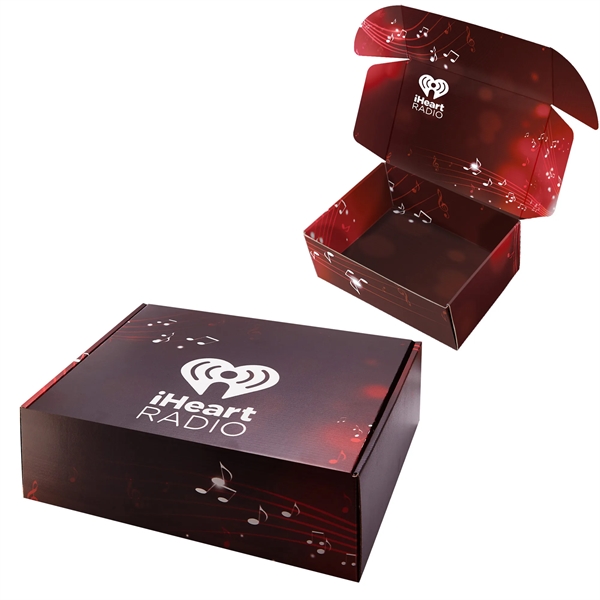 Brand Boosting Box, E-Flute, sturdy, shipping grade lift-top box; 12.25" L... from ASI 71685 Midnite Snax®