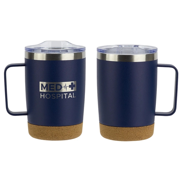 12 oz Vacuum Insulated Stainless Steel Mug with Cork Base... from ASI 36730 Ariel Premium Supply Inc