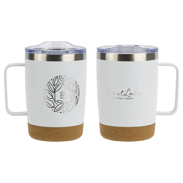 12 oz Vacuum Insulated Stainless Steel Mug with Cork Base... from ASI 36730 Ariel Premium Supply Inc
