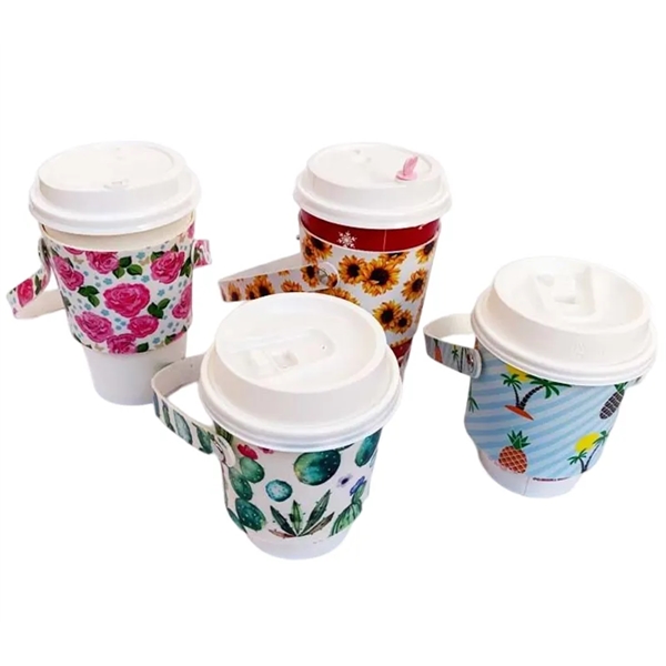 PU leather beverage holder with adjustable pressure button, for capacity 10oz... from ASI 37218 Athena Promo (tm)