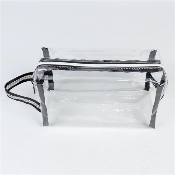 Clear Toiletry Bag. Material: 25C TPU, 600D Polyester Eco Friendly, Recyclable,... from ASI 36558 Aprons, Etc.
