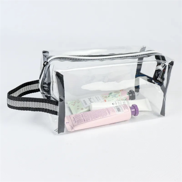 Clear Toiletry Bag. Material: 25C TPU, 600D Polyester Eco Friendly, Recyclable,... from ASI 36558 Aprons, Etc.