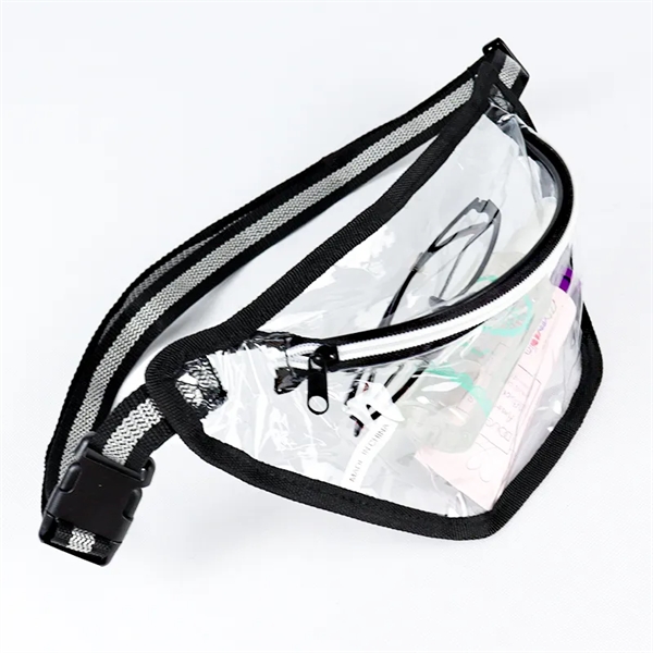 Clear Fanny Pack. Material: 25C TPU, 600D Polyester Eco Friendly, Recyclable,... from ASI 36558 Aprons, Etc.