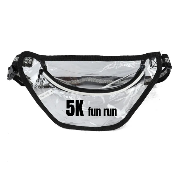 Clear Fanny Pack. Material: 25C TPU, 600D Polyester Eco Friendly, Recyclable,... from ASI 36558 Aprons, Etc.