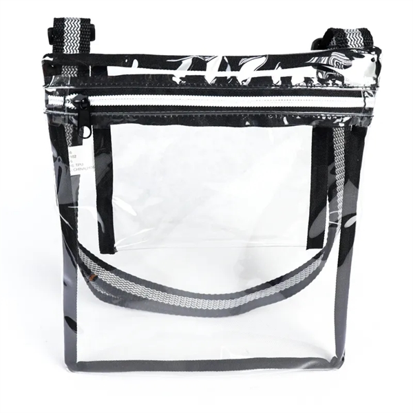 Clear Purse/ Satchel. Material: 25C TPU, 600D Polyester Eco Friendly, Recyclable,... from ASI 36558 Aprons, Etc.