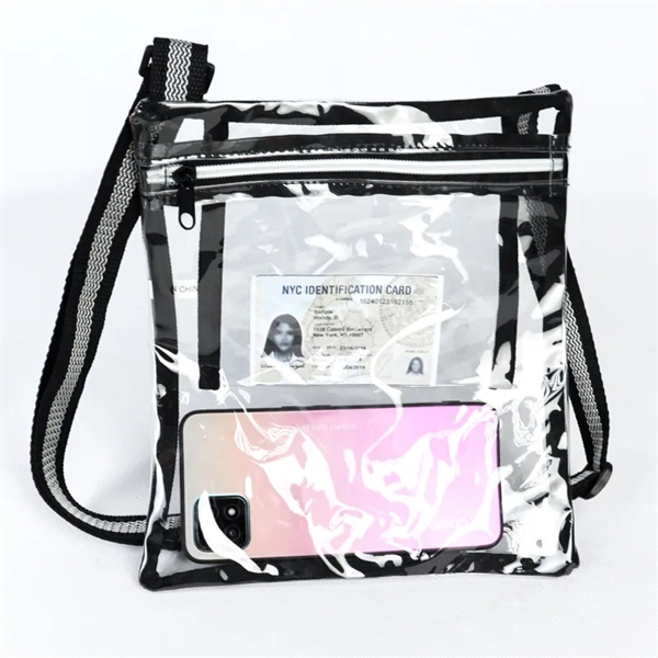 Clear Purse/ Satchel. Material: 25C TPU, 600D Polyester Eco Friendly, Recyclable,... from ASI 36558 Aprons, Etc.