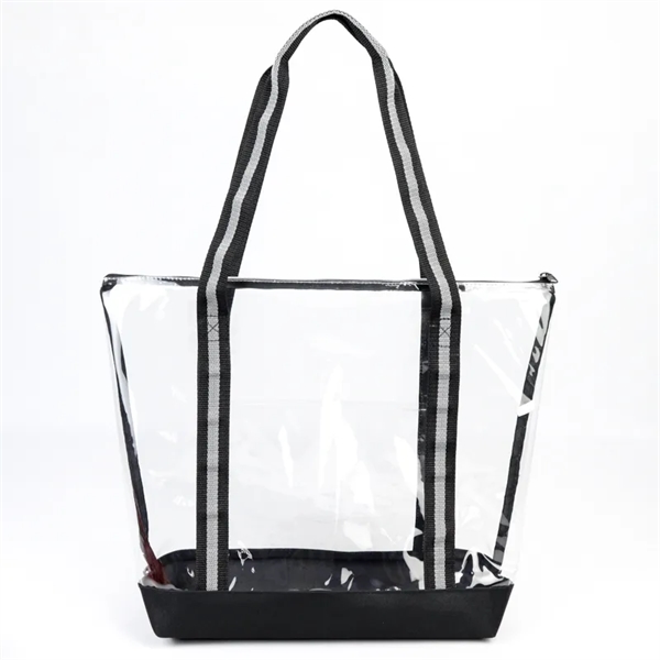 Clear Grocery Tote. Material: 25C TPU, 600D Polyester Eco Friendly, Recyclable,... from ASI 36558 Aprons, Etc.